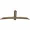 Ekena Millwork Bellingham Rough Sawn Timber Gable Bracket, Douglas Fir, 72"W x 30"H x 2"D x 6"F, 10/12 Pitch GBW072X30X0206BEL00RDF - alternate 3